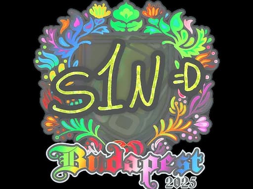 Sticker | s1n (Holo) | Budapest 2025