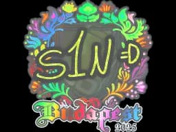 Sticker | s1n (Holo) | Budapest 2025