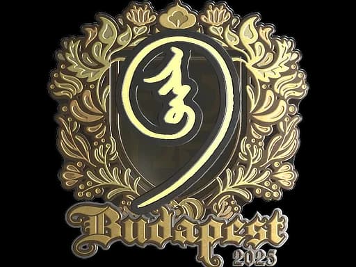 Sticker | nin9 (Gold) | Budapest 2025