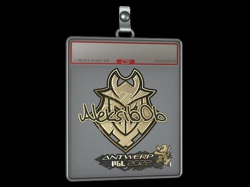 Sticker Slab | Aleksib (Gold) | Antwerp 2022