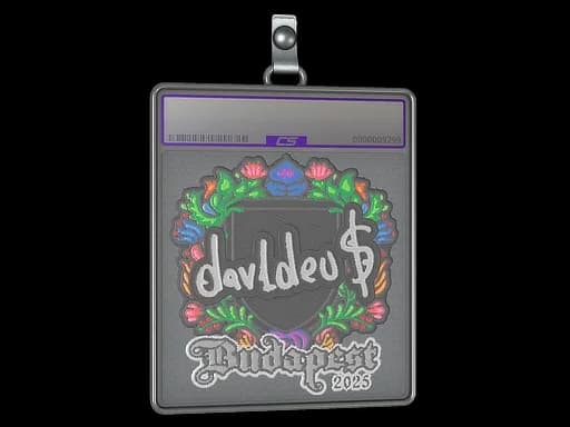 Sticker Slab | dav1deuS (Embroidered) | Budapest 2025