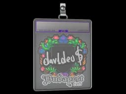 Sticker Slab | dav1deuS (Embroidered) | Budapest 2025