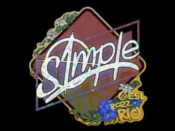 Sticker | s1mple (Glitter) | Rio 2022