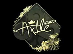 Sticker | Ax1Le (Gold) | Rio 2022