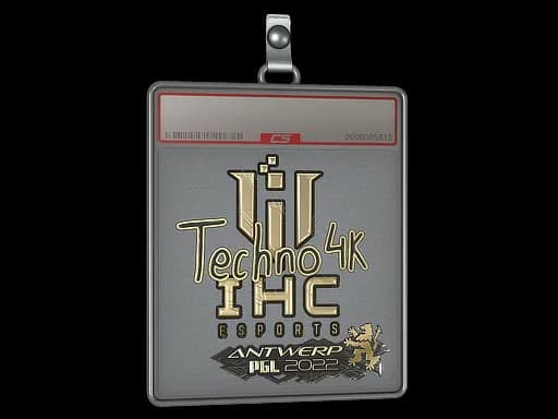 Sticker Slab | Techno4K (Gold) | Antwerp 2022