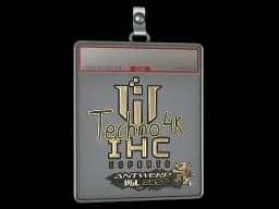 Sticker Slab | Techno4K (Gold) | Antwerp 2022