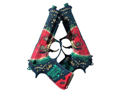 Dual Berettas | Melondrama (Battle-Scarred)