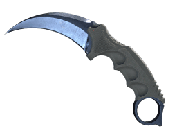 ★ Karambit | Blue Steel (Battle-Scarred)