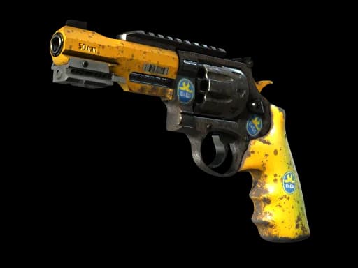 StatTrak™ R8 Revolver | Banana Cannon (Well-Worn)