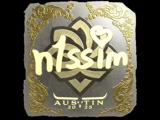 Sticker | n1ssim (Gold) | Austin 2025