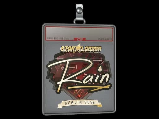 Sticker Slab | rain (Gold) | Berlin 2019