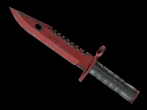 ★ M9 Bayonet | Crimson Web (Well-Worn)