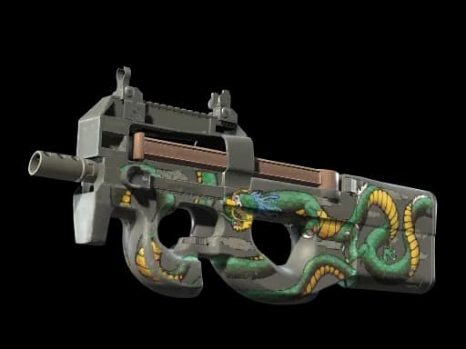 P90 | Emerald Dragon (Well-Worn)