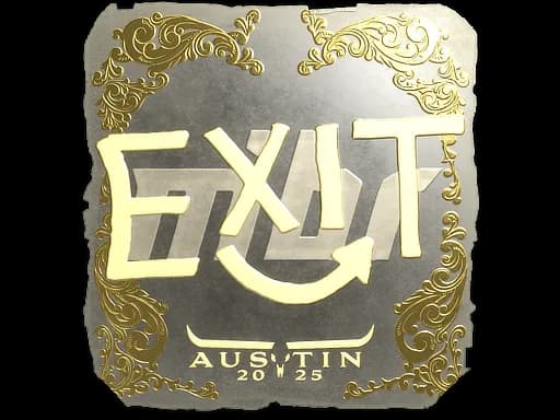 Sticker | exit (Gold) | Austin 2025