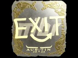 Sticker | exit (Gold) | Austin 2025