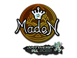 Sticker | maden (Glitter) | Antwerp 2022