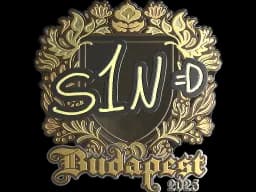 Sticker | s1n (Gold) | Budapest 2025