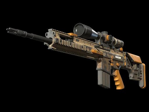 SCAR-20 | Short Ochre (Battle-Scarred)