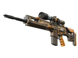 SCAR-20 | Short Ochre (Battle-Scarred)