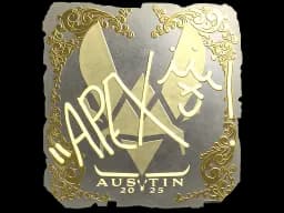 Sticker | apEX (Gold) | Austin 2025