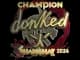 Sticker | donk (Gold, Champion) | Shanghai 2024 CS2 skin