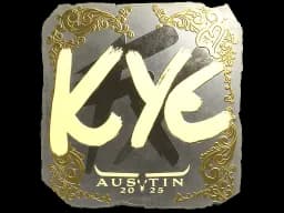 Sticker | kye (Gold) | Austin 2025