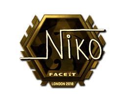 Sticker | niko (Gold)  | London 2018