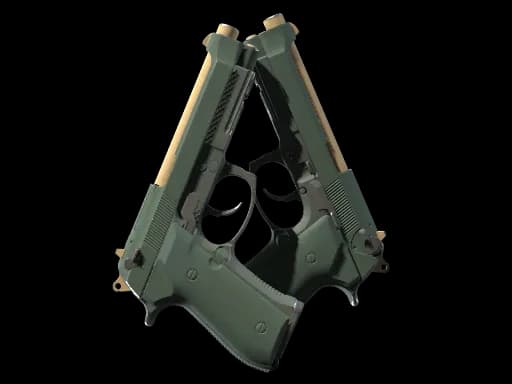 Dual Berettas | Contractor (Well-Worn)