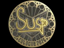 Sticker | susp (Gold) | Cologne 2026