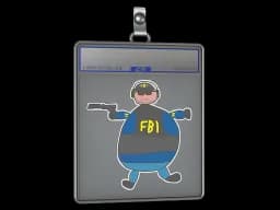 Sticker Slab | Poorly Drawn FBI