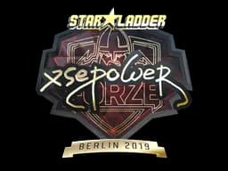 Sticker | xsepower (Gold) | Berlin 2019
