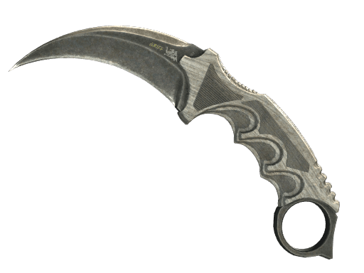 ★ Karambit | Black Laminate (Battle-Scarred)