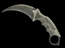 ★ Karambit | Black Laminate (Battle-Scarred)