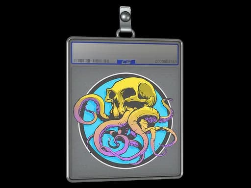 Sticker Slab | Sunset Ocean Tentaskull