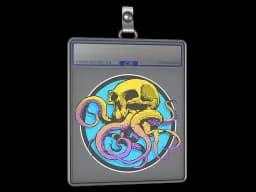 Sticker Slab | Sunset Ocean Tentaskull