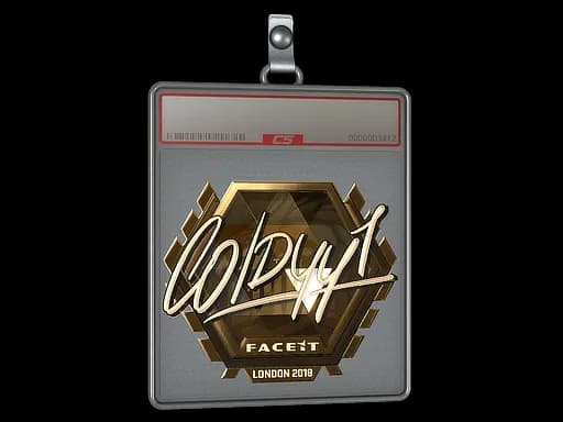 Sticker Slab | COLDYY1 (Gold) | London 2018