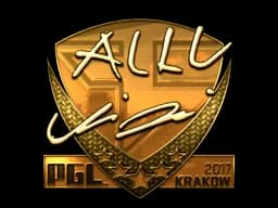 Sticker | allu (Gold) | Krakow 2017