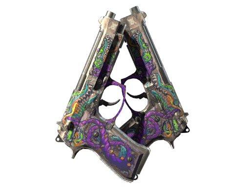 StatTrak™ Dual Berettas | Flora Carnivora (Battle-Scarred)