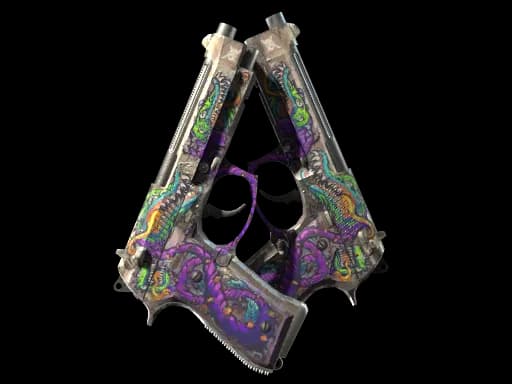 StatTrak™ Dual Berettas | Flora Carnivora (Battle-Scarred)