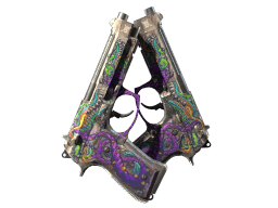 StatTrak™ Dual Berettas | Flora Carnivora (Battle-Scarred)