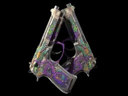 StatTrak™ Dual Berettas | Flora Carnivora (Battle-Scarred)