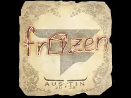 Sticker | frozen | Austin 2025