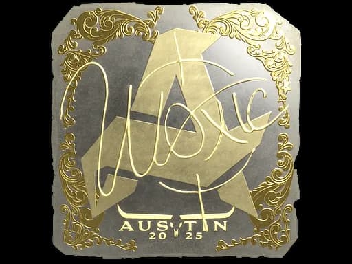 Sticker | woxic (Gold) | Austin 2025