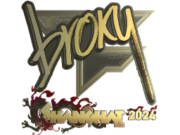 Sticker | broky (Gold) | Shanghai 2024