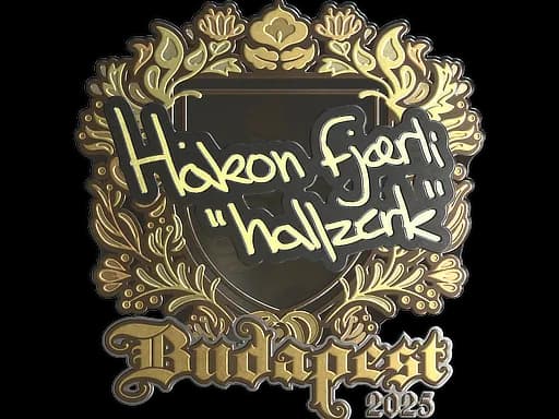 Sticker | hallzerk (Gold) | Budapest 2025