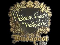 Sticker | hallzerk (Gold) | Budapest 2025