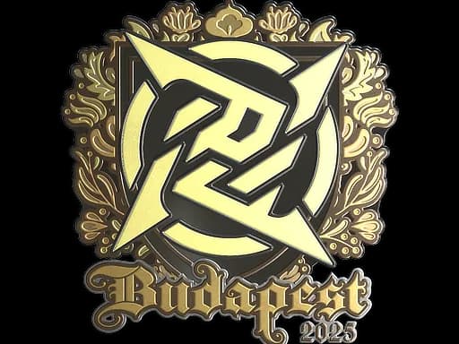 Sticker | Ninjas in Pyjamas (Gold) | Budapest 2025
