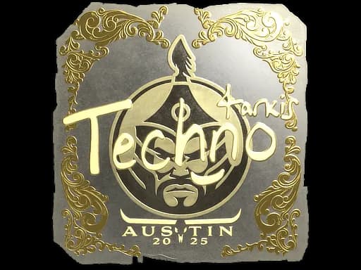 Sticker | Techno4K (Gold) | Austin 2025