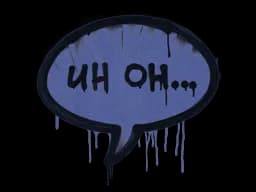 Sealed Graffiti | Uh Oh (SWAT Blue)