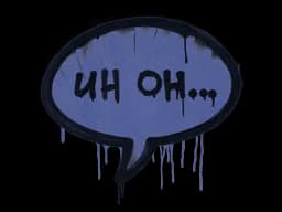 Sealed Graffiti | Uh Oh (SWAT Blue)